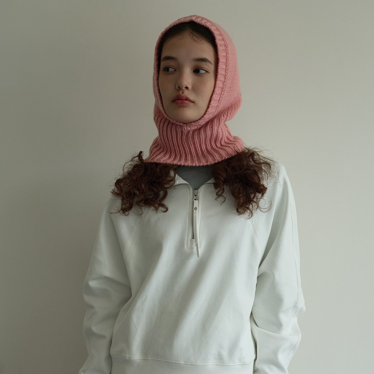Eira Wool Knit Balaclava Beanie