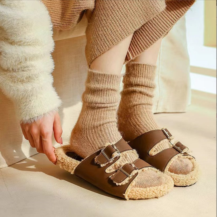 Elara Wool Mid-Calf Socks